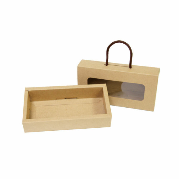 手提禮盒 抽屜型(小) 牛皮無印 (10入)_3-663001