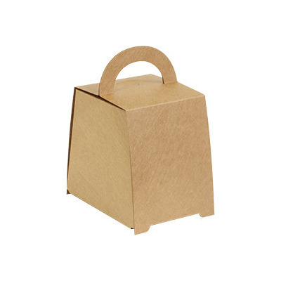 梯型提盒 牛皮無印 -壓木紋 (10入)_3-2924001