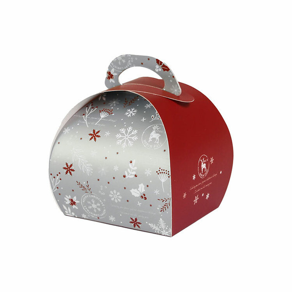 手提蛋糕盒(單片) 銀色雪花 (10入)_3-2931004*