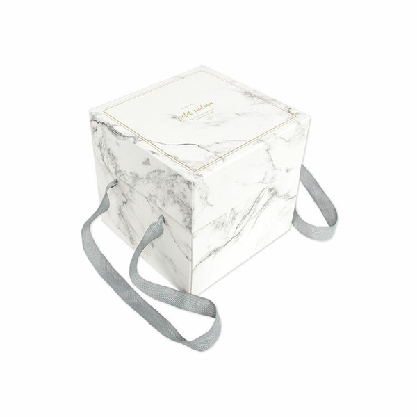 掀蓋蛋糕提盒 六吋 大理石-灰 (10入)_3A06-120503