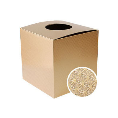 摸彩箱 金色麻葉紋 (1入)_3-57002