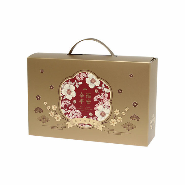 塑膠提把手提盒 金色暖意 (10入)_3A18-125702 *