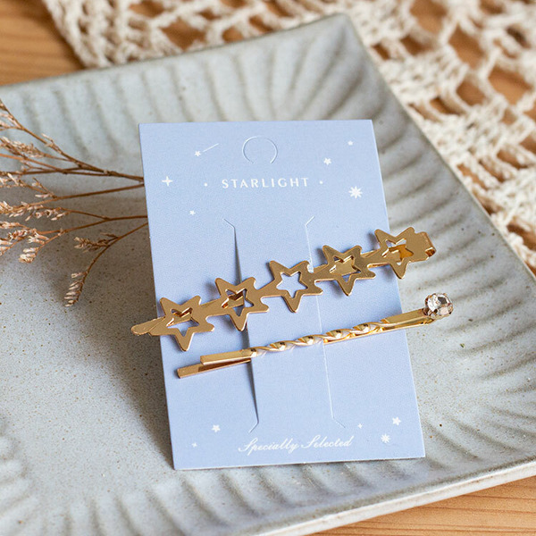 髮夾吊卡 長型 夏夜繁星 (30入)_6-82305003