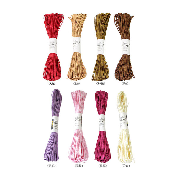 雙股紙繩 30m 多款顏色 (1束裝)