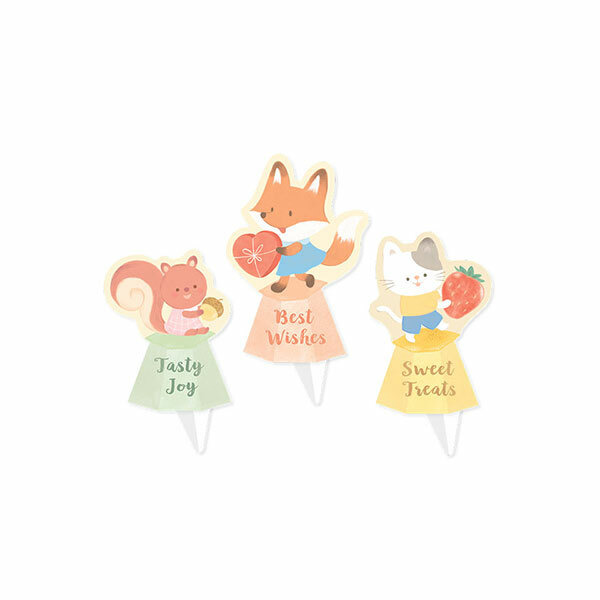 造型立體插卡 甜甜午茶 (9枚)_6-770031