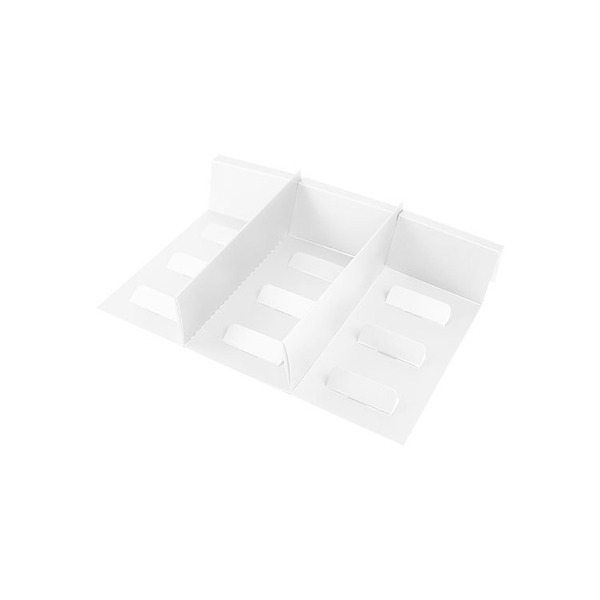 點心禮盒內襯 1/3 T字隔板-無印白 (10入)_3C01-22433