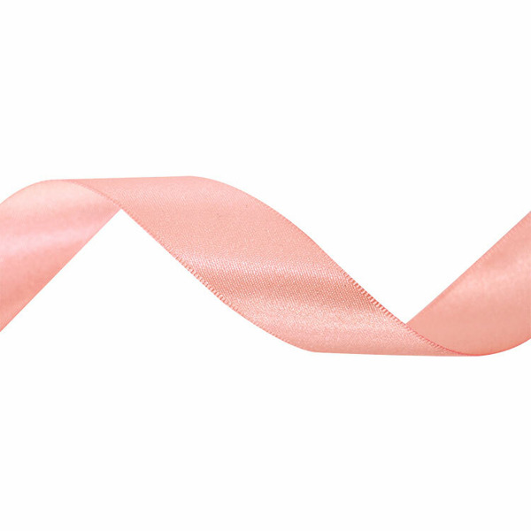 雙面緞帶〔寬15mm〕粉膚色 25碼_6-023502
