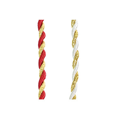 雙色尼龍繩 2mm 25米 (1卷裝)_紅金6-01601/白金6-01602