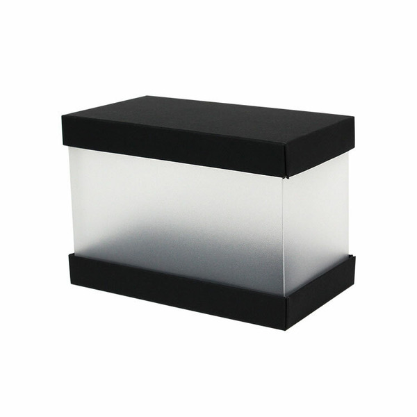 雙蓋透明盒(L) 黑卡無印 (10入)_3A03-17403