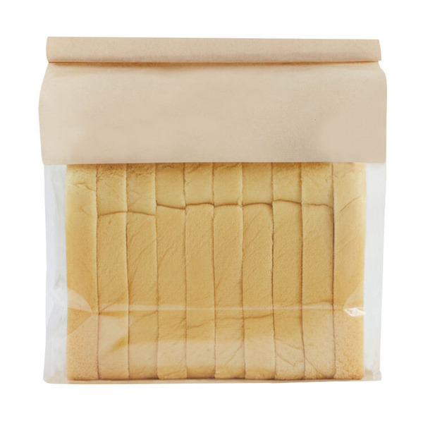 鐵絲捲邊吐司袋 茶棉_22*28+11cm (50/入)_4-22228-2