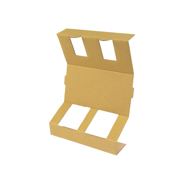 手提抽屜醋盒 雙瓶裝 內襯 兩格隔板 牛皮無印 (10入)_3C01-17020