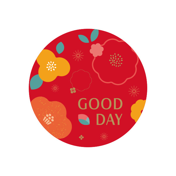 禮品貼紙 圓形 花曜幸福 (36枚)_01-71104113