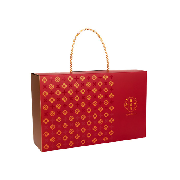 手提禮盒 抽屜型(中) 喜迎福 (10入)_3A18-527703