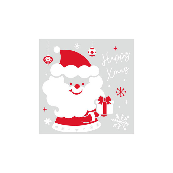 餅乾袋 (自黏袋) 聖誕 微笑平安夜 (10*10cm) _4-181010-30