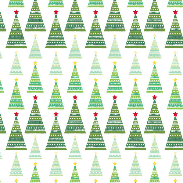 包裝紙 聖誕 聖誕小樹林 (30入/包)_3-24233