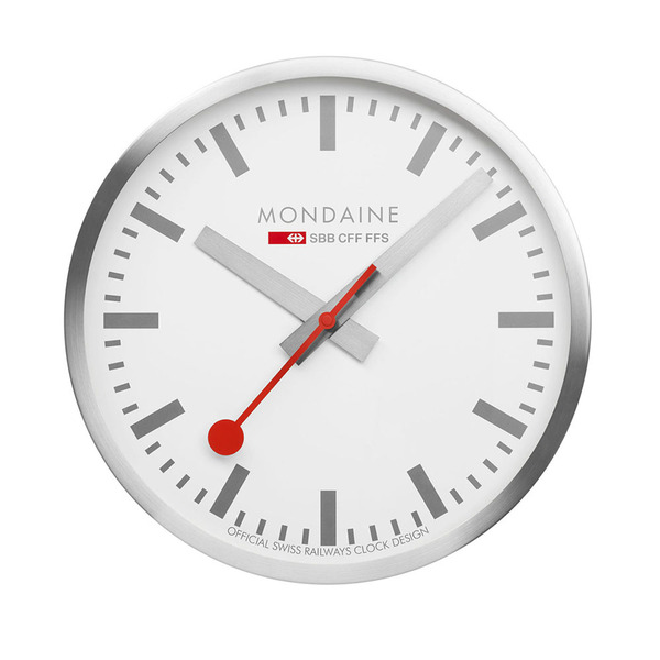 40cm 經典掛鐘 / 靜音鐘 / 銀色 / CLOCK17SBV