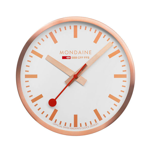 40cm 經典掛鐘 / 靜音鐘 / 銅色 / CLOCK17SBK