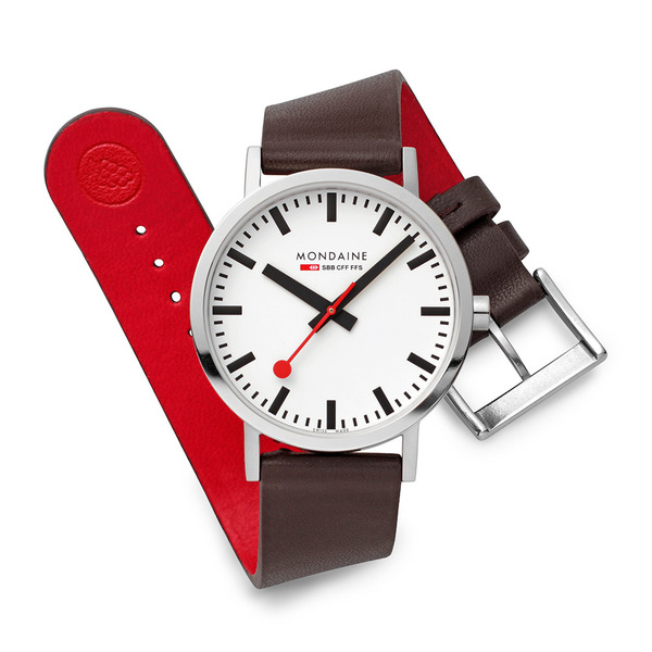 Classic Vegan 葡萄皮革腕錶 棕色 / 660011V / 40mm