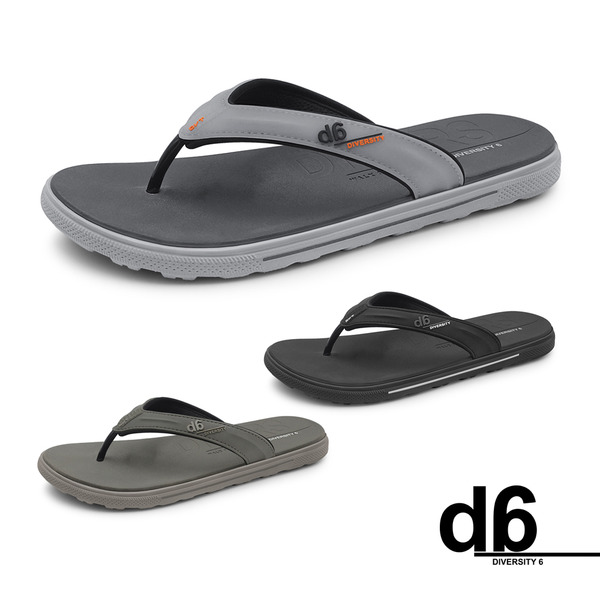 【d6】 D728M FLEXX ｜ 擺脫行走負擔 BLOOM 緩震超輕量夾腳拖鞋 男款休閒日常