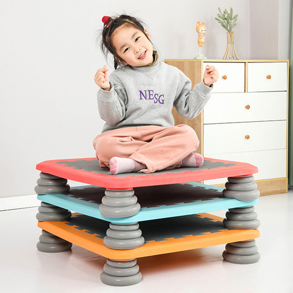 新款快速收納加厚超承重超靜音防滑彈跳床-單入(蹦床 健身床 跳跳床 室內蹦床 健身彈跳床)