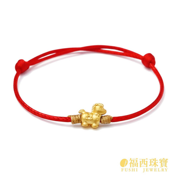 馬上發財紅繩．黃金手繩 / 0.04-0.12錢