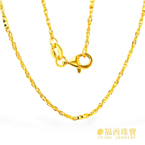 水波間柱鍊．黃金項鍊 / 0.68-0.79錢