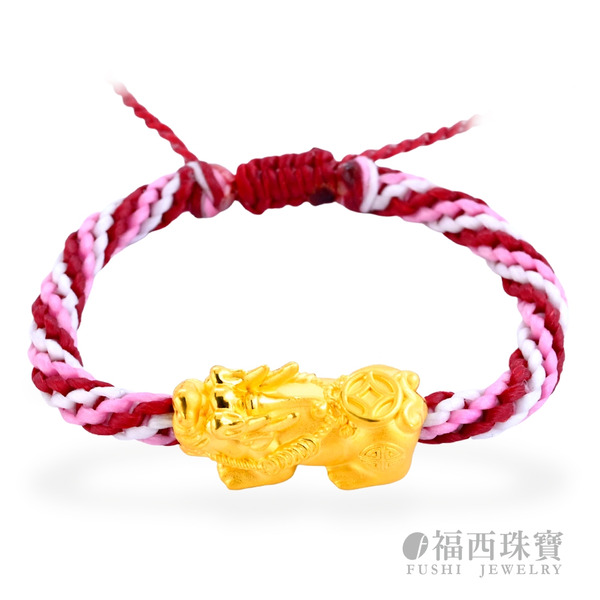 福西珠寶 貔貅手繩 0.56錢 黃金手繩 貔貅 招財開運 貔貅手鍊