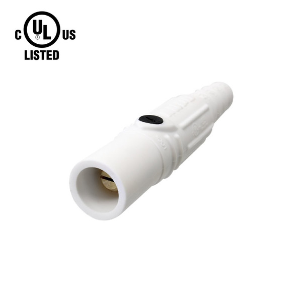 KL-150LMW – K-LOK 150A Male CAM-Type Line Connector, White