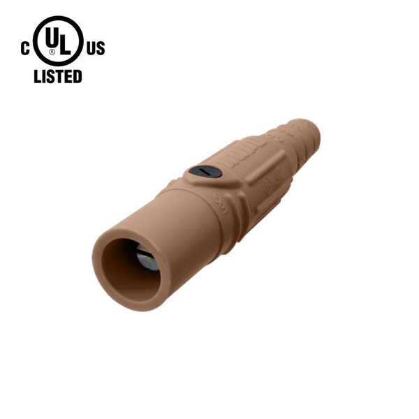 KL-150LMBN – K-LOK 150A Male CAM-Type Line Connector, Brown