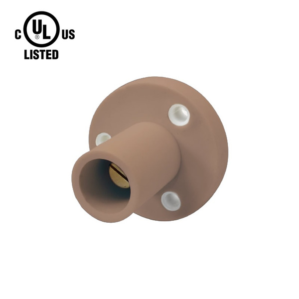 KL-150SMBN – K-LOK 150A Male CAM-Type Panel Mount Receptacle, Threaded Stud, Brown
