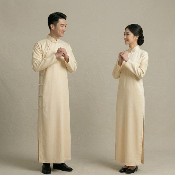 米色禮衣 beige robe