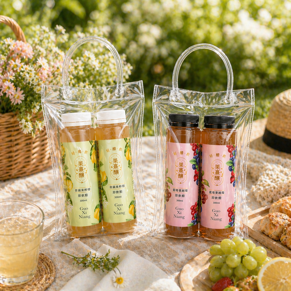 果熹釀｜好醋飲即飲醋｜提袋組｜ 300ml x 4入 (2入x2袋)