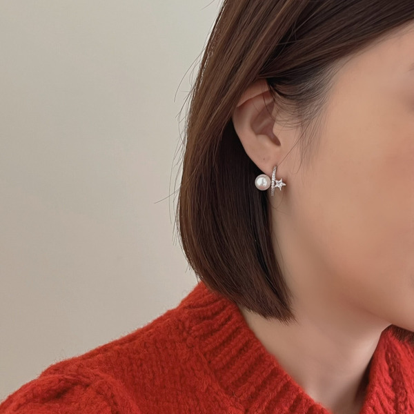 星月光｜Take Me 純銀針耳環