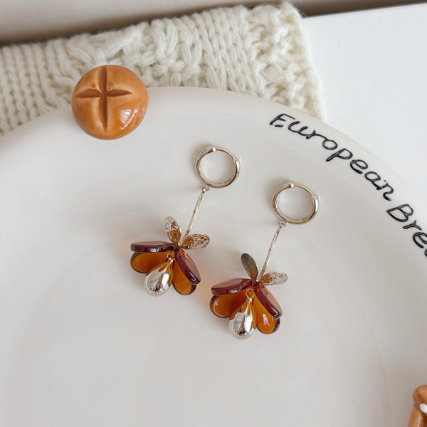 花的等待｜Take Me 純銀針耳環