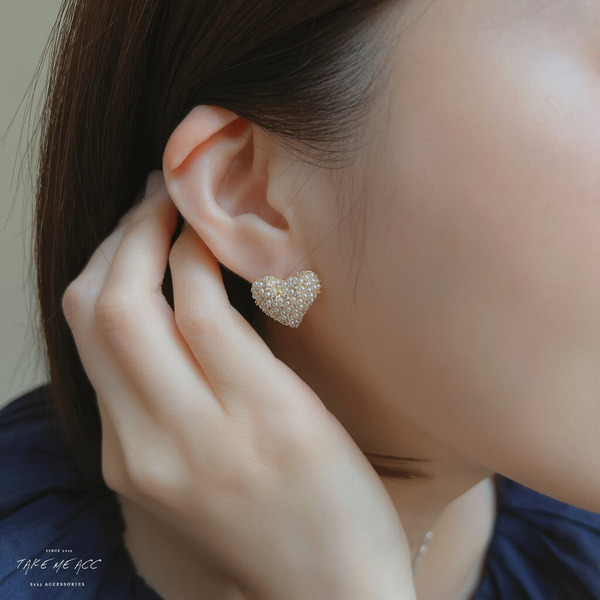 繁心相伴｜純銀針耳環