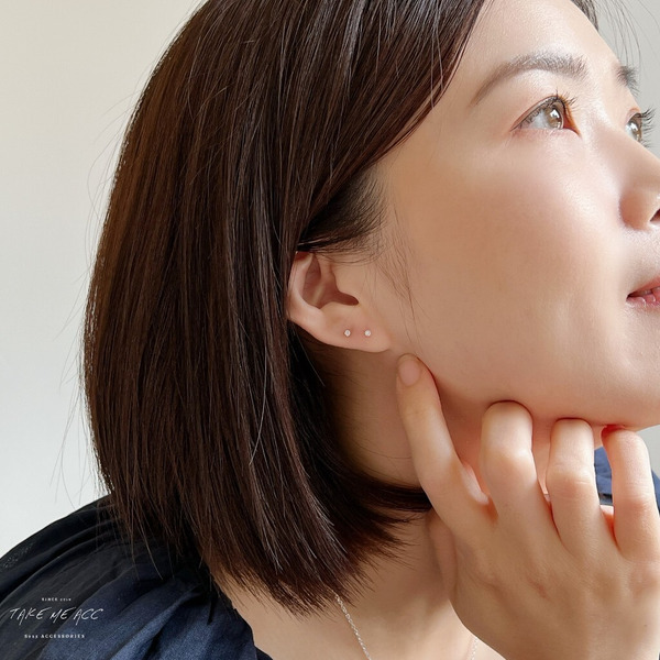 迷你微光｜s999全純銀耳環