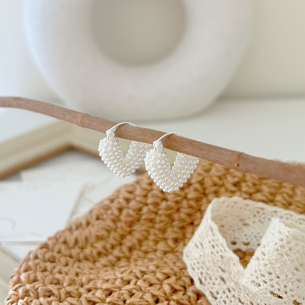 心時光｜純銀針耳環