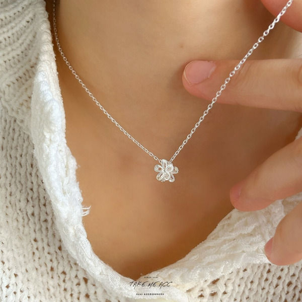 可愛小花｜純銀項鍊