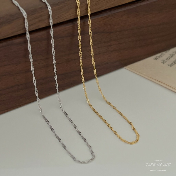 極細閃光｜純銀項鍊