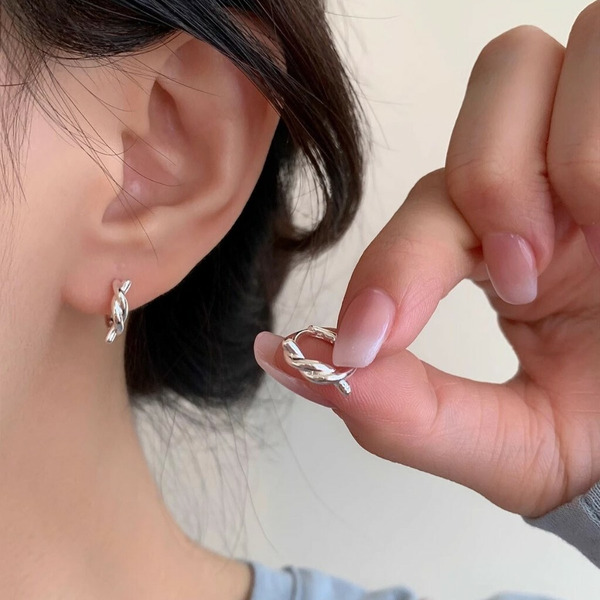 捲捲圈圈｜全純銀耳環