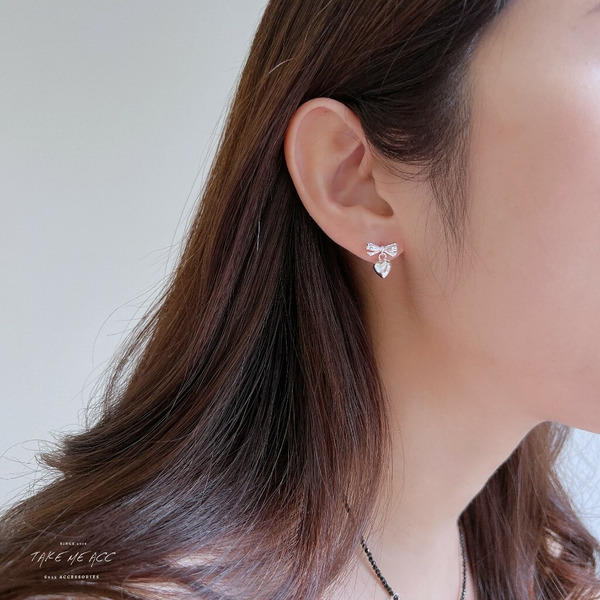 甜蜜誓言｜全純銀耳環