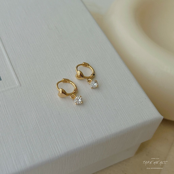 心有靈犀｜全純銀耳環