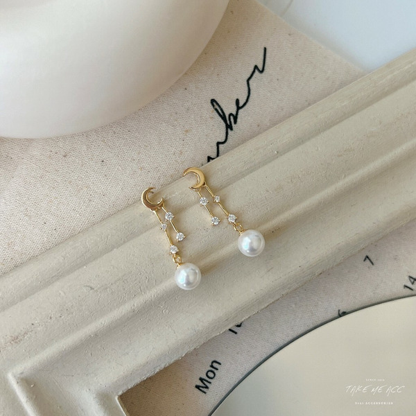 月半彎｜ 全純銀耳環