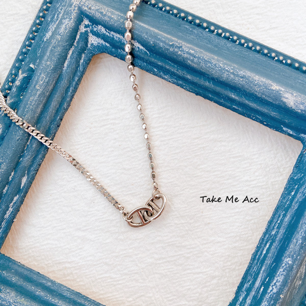 不對稱豬鼻子｜純銀項鍊