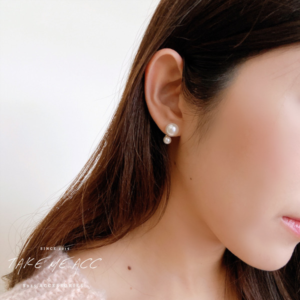 相擁｜純銀針耳環