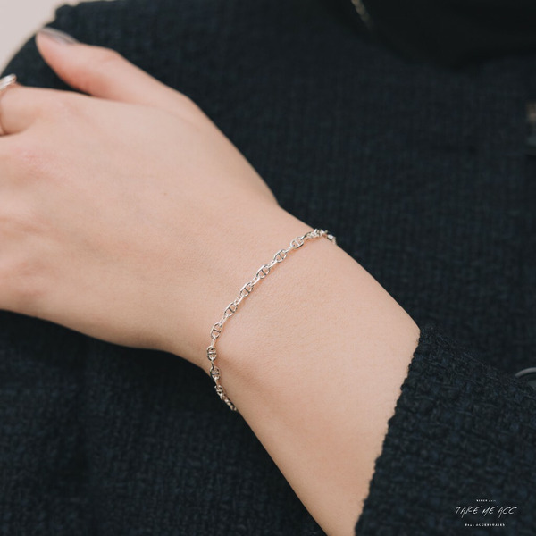 豬鼻許願星｜純銀手鍊