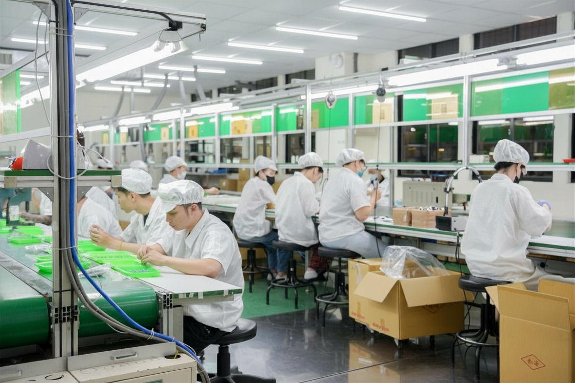 人力作業代工現場圖