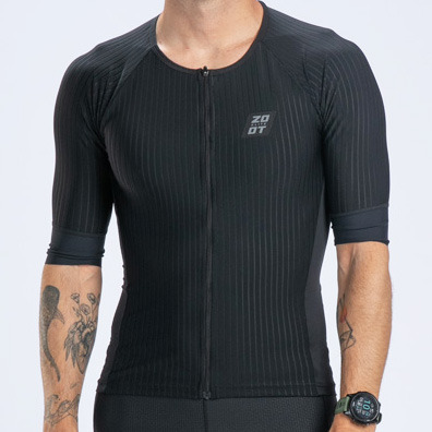 ELITE 3.0 頂級菁英系列 - 有袖全開三鐵上衣 - 曜影黑 (男)