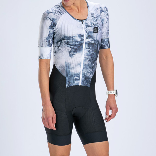 ELITE 3.0 頂級菁英系列 - AERO全開連身三鐵衣 - 雲霧白 (女)