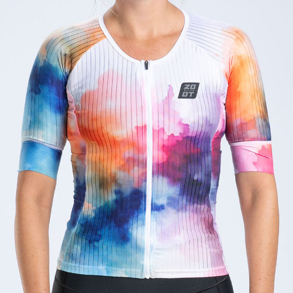 ELITE 3.0 頂級菁英系列 - 有袖全開三鐵上衣 - 琉光彩 (女)